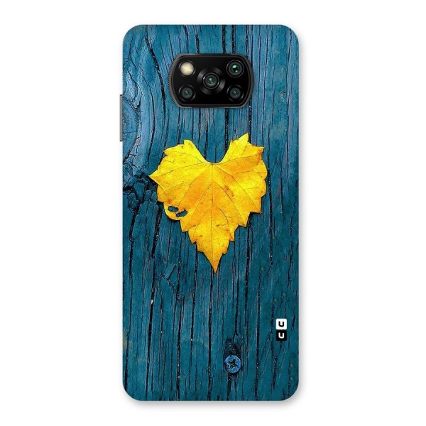 Yellow Leaf Back Case for Poco X3