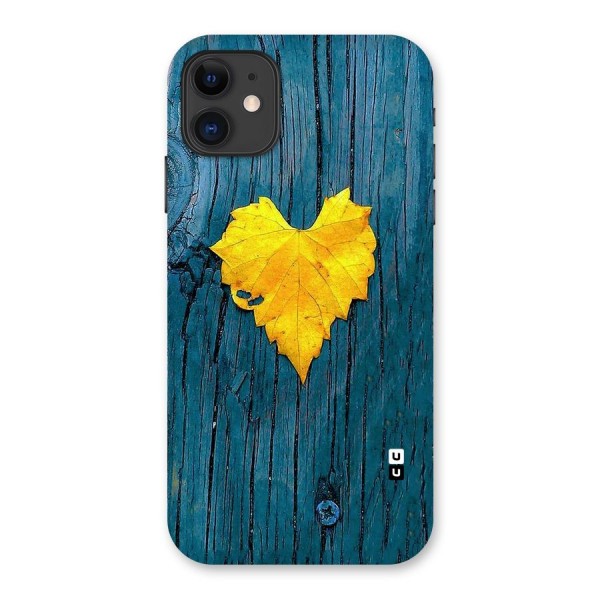 Yellow Leaf Back Case for iPhone 11