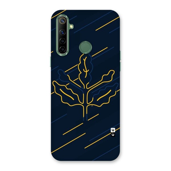 Yellow Leaf Line Back Case for Realme Narzo 10