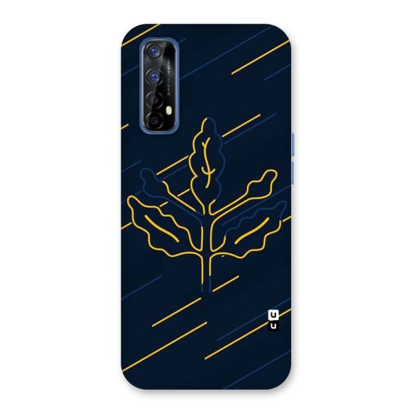 Yellow Leaf Line Back Case for Realme Narzo 20 Pro