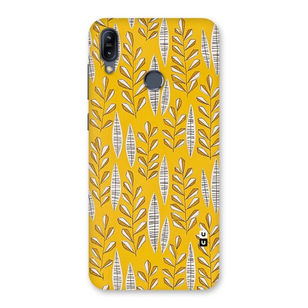 Yellow Leaf Pattern Back Case for Zenfone Max M2