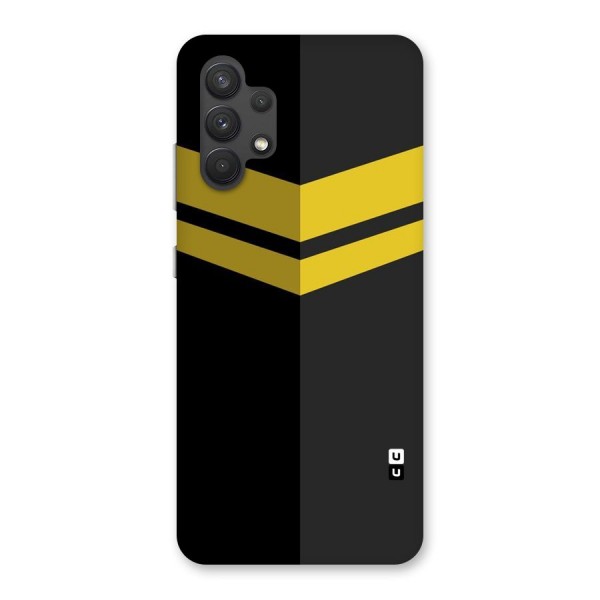 Yellow Lines Back Case for Galaxy A32