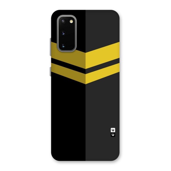 Yellow Lines Back Case for Galaxy S20
