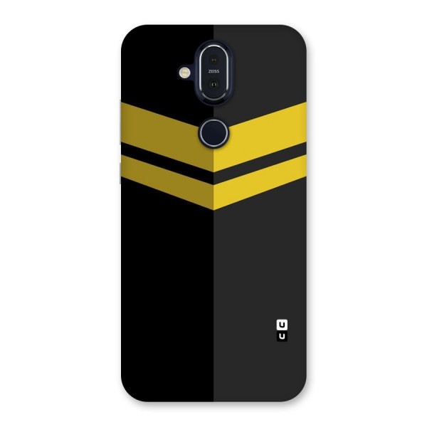Yellow Lines Back Case for Nokia 8.1