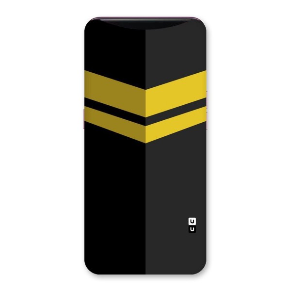 Yellow Lines Back Case for Oppo Find X