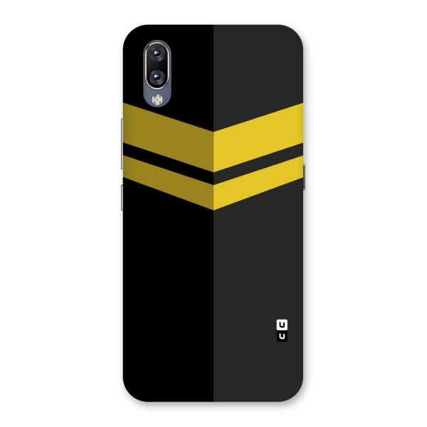 Yellow Lines Back Case for Vivo NEX