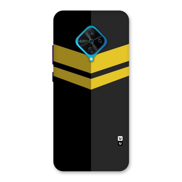 Yellow Lines Back Case for Vivo S1 Pro