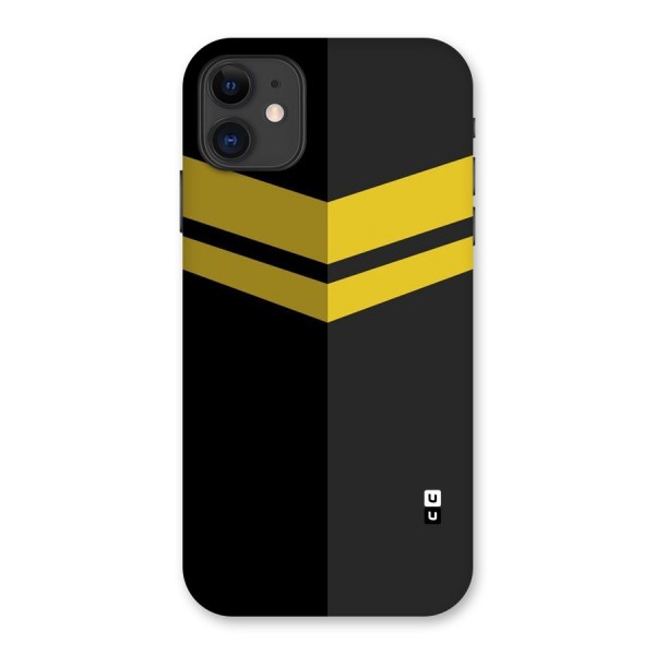 Yellow Lines Back Case for iPhone 11
