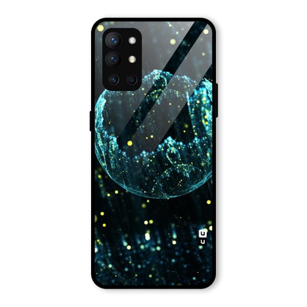 Yellow Rain Glass Back Case for OnePlus 9R