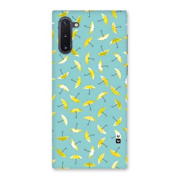 Yellow Umbrella Pattern Back Case for Galaxy Note 10