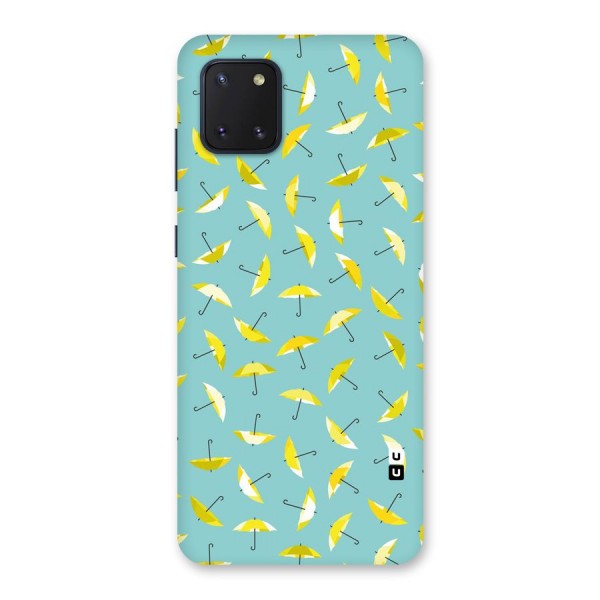 Yellow Umbrella Pattern Back Case for Galaxy Note 10 Lite