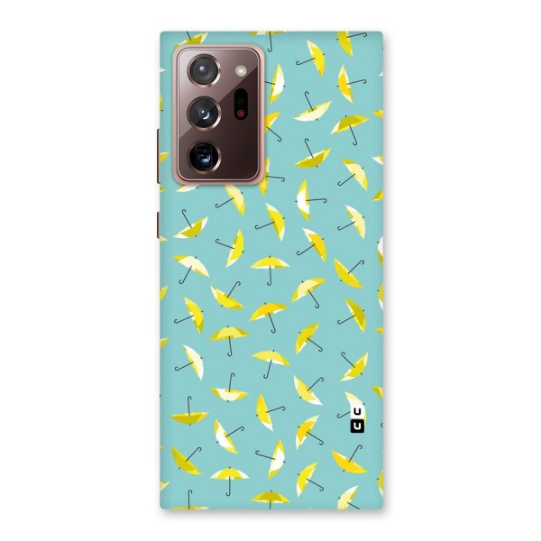 Yellow Umbrella Pattern Back Case for Galaxy Note 20 Ultra