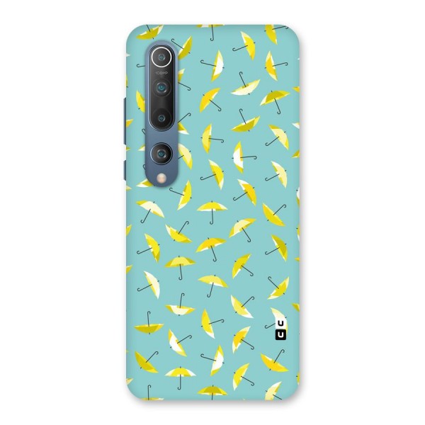 Yellow Umbrella Pattern Back Case for Mi 10