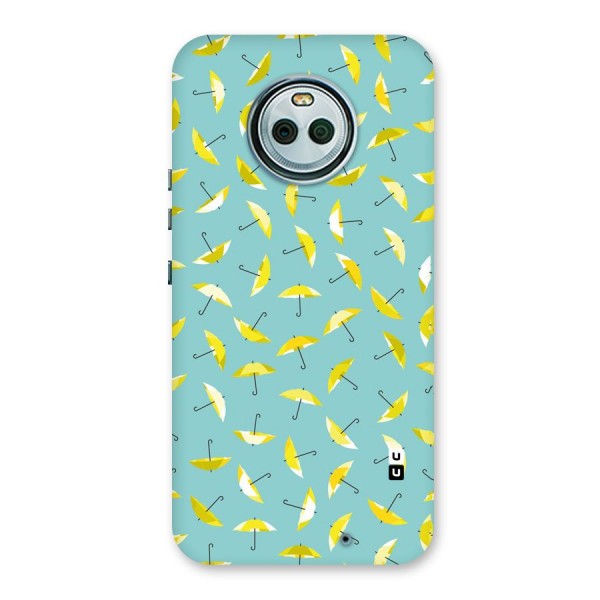 Yellow Umbrella Pattern Back Case for Moto X4