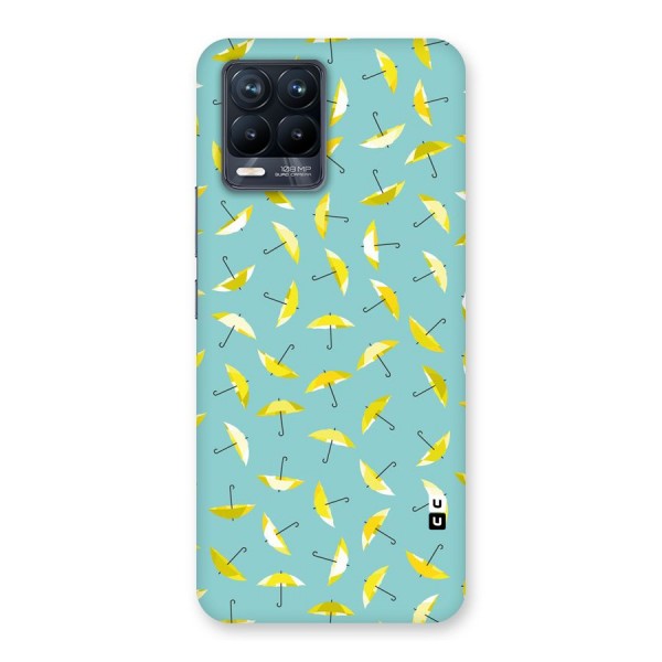 Yellow Umbrella Pattern Back Case for Realme 8 Pro