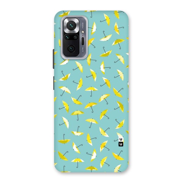 Yellow Umbrella Pattern Back Case for Redmi Note 10 Pro