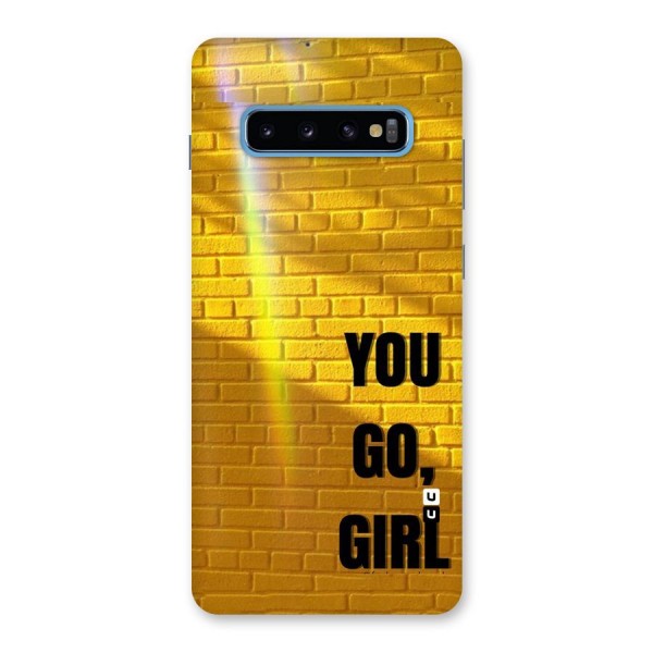 You Go Girl Wall Back Case for Galaxy S10 Plus