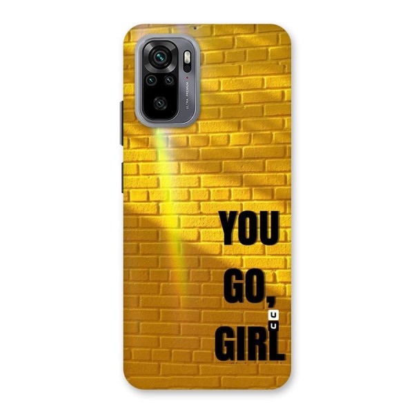 You Go Girl Wall Back Case for Redmi Note 10