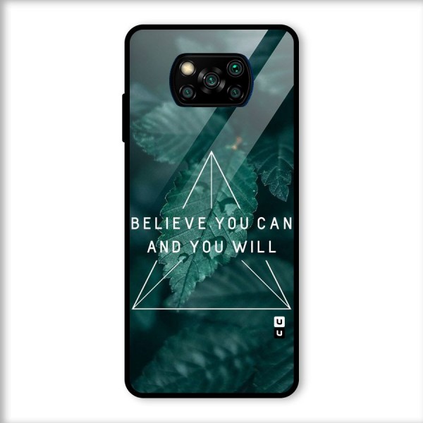 You Will Glass Back Case for Poco X3