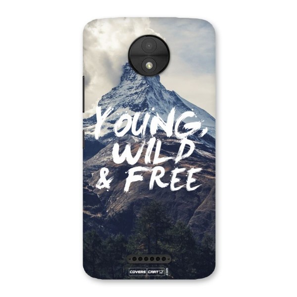 Young Wild and Free Back Case for Moto C