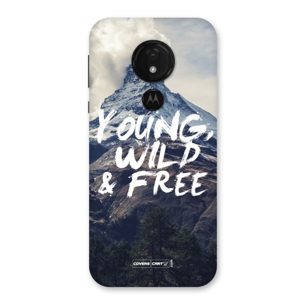 Young Wild and Free Back Case for Moto G7 Power