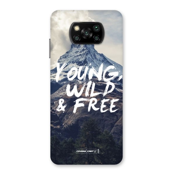 Young Wild and Free Back Case for Poco X3