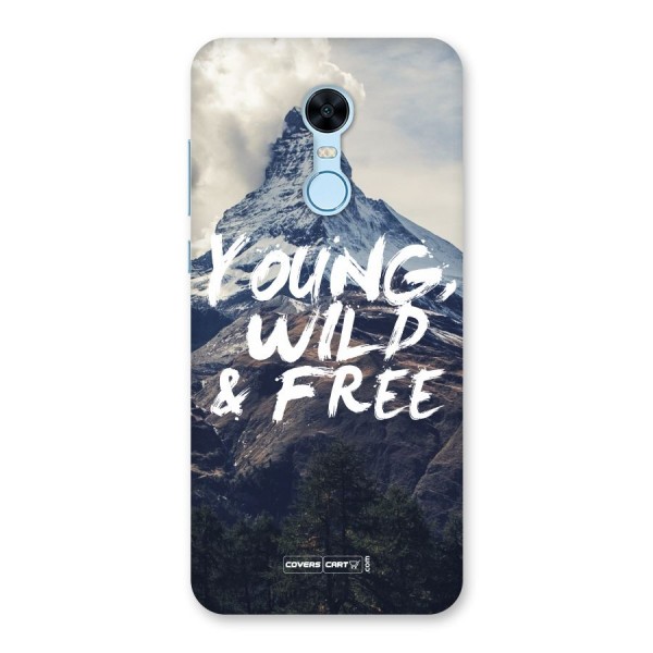Young Wild and Free Back Case for Redmi Note 5