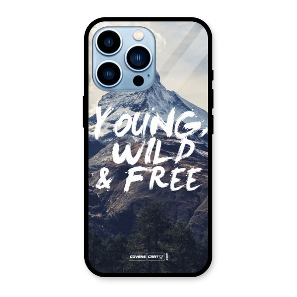Young Wild and Free Glass Back Case for iPhone 13 Pro