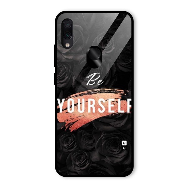 Yourself Shade Glass Back Case for Redmi Note 7
