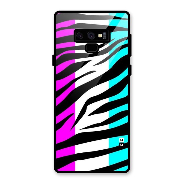 Zebra Texture Glass Back Case for Galaxy Note 9