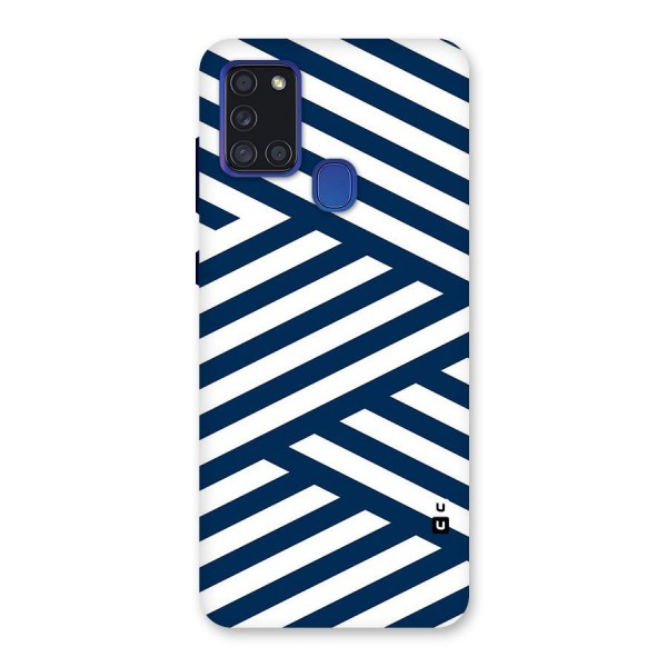 Zip Zap Pattern Back Case for Galaxy A21s