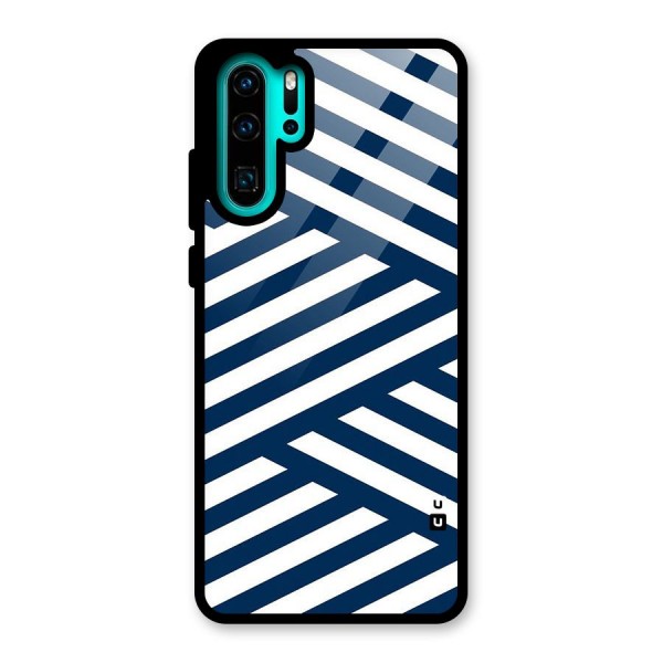 Zip Zap Pattern Glass Back Case for Huawei P30 Pro