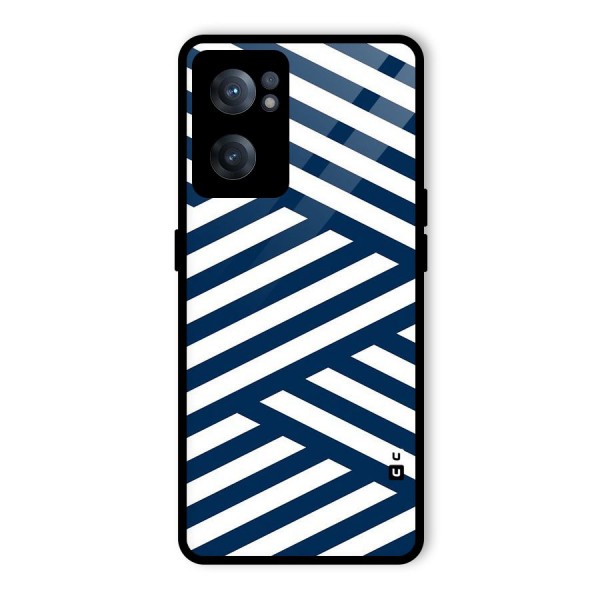 Zip Zap Pattern Glass Back Case for OnePlus Nord CE 2 5G