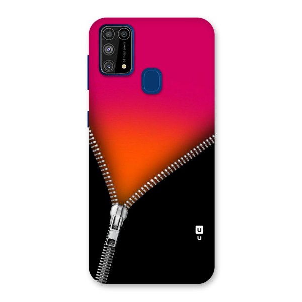 Zipper Print Back Case for Galaxy F41