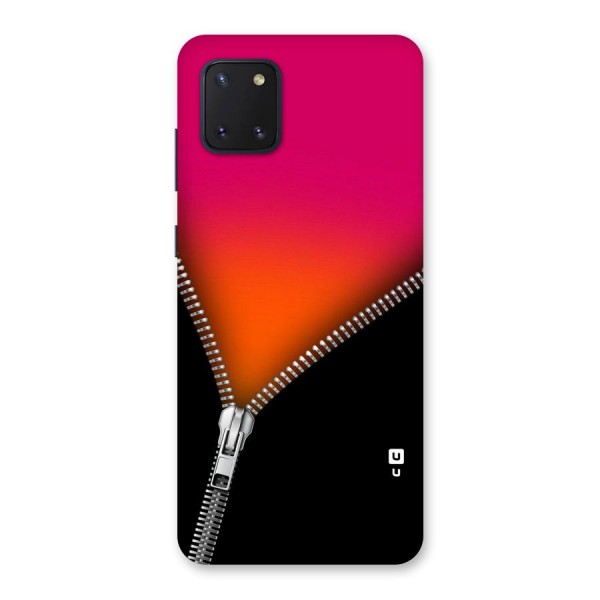 Zipper Print Back Case for Galaxy Note 10 Lite