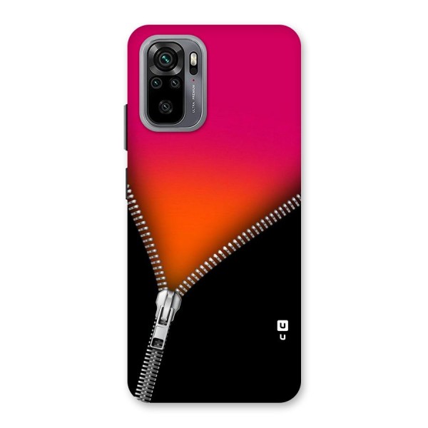 Zipper Print Back Case for Redmi Note 10