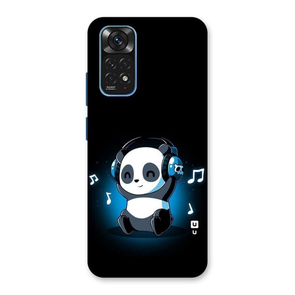 Adorable Panda Enjoying Music Back Case for Redmi Note 11