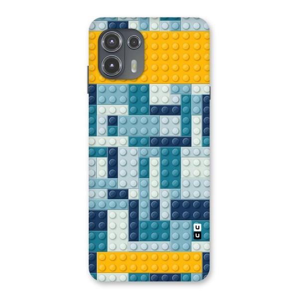 Blocks Blues Back Case for Motorola Edge 20 Fusion