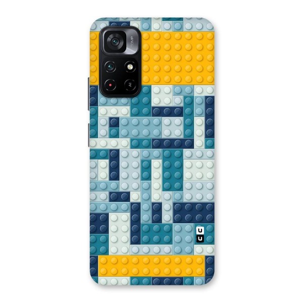 Blocks Blues Back Case for Poco M4 Pro 5G