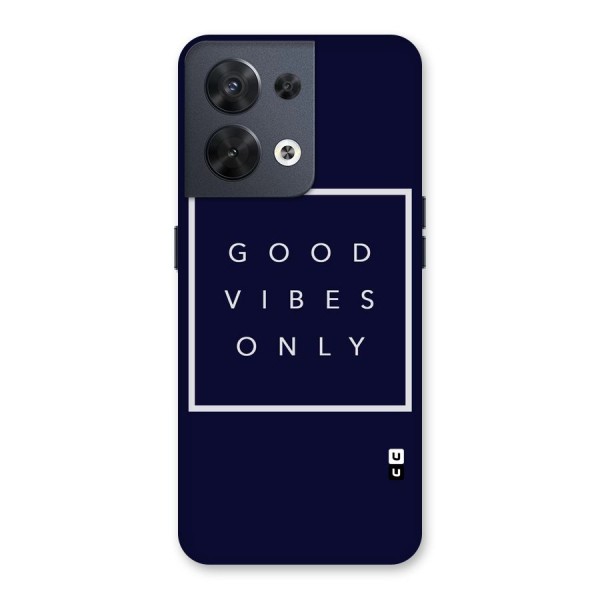 Blue White Vibes Back Case for Oppo Reno8 5G