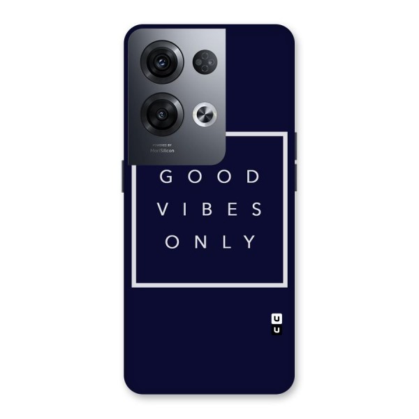 Blue White Vibes Back Case for Oppo Reno8 Pro 5G