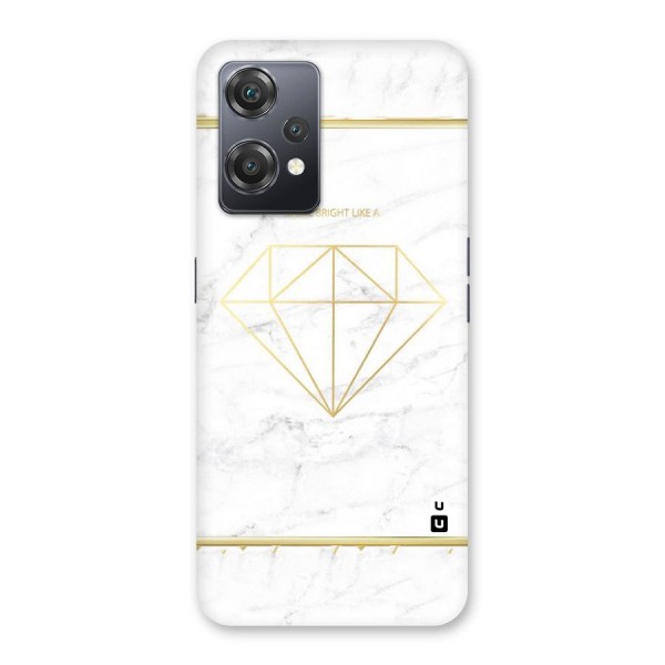 Bright Gold Diamond Back Case for OnePlus Nord CE 2 Lite 5G
