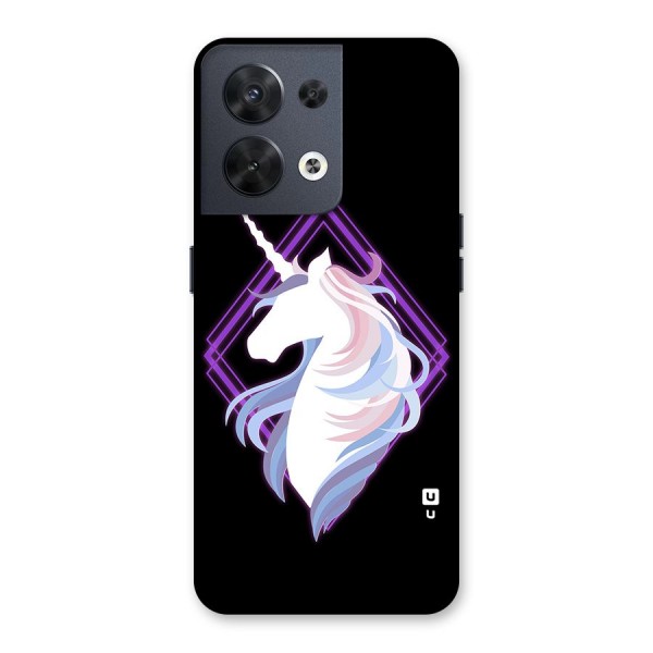 Cute Unicorn Illustration Back Case for Oppo Reno8 5G