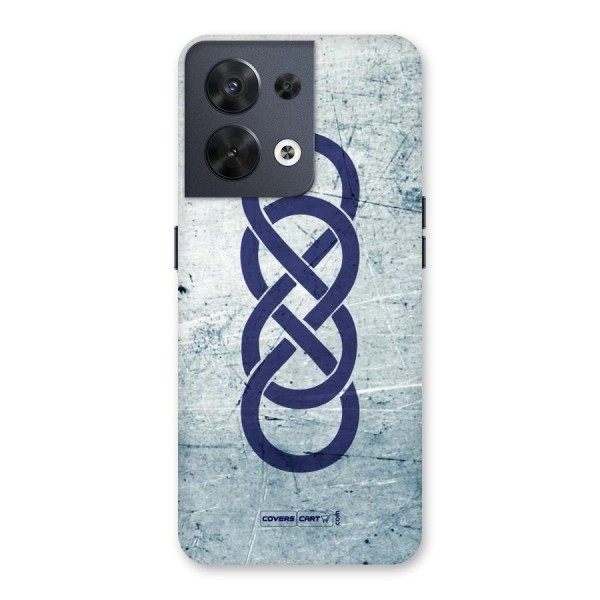 Double Infinity Rough Back Case for Oppo Reno8 5G