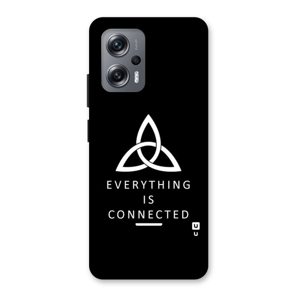 Everything is Connected Typography Back Case for Redmi K50i