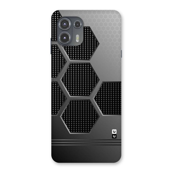 Grey Black Hexa Back Case for Motorola Edge 20 Fusion