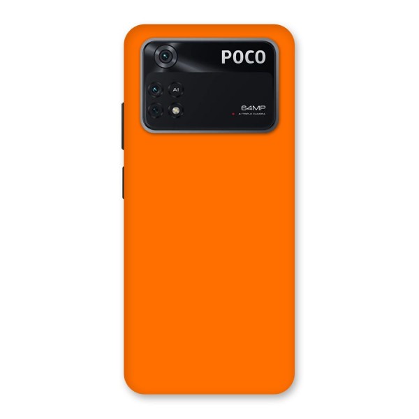 Mac Orange Back Case for Poco M4 Pro 4G