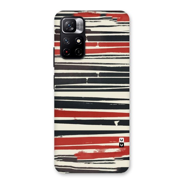 Messy Vintage Stripes Back Case for Redmi Note 11T 5G