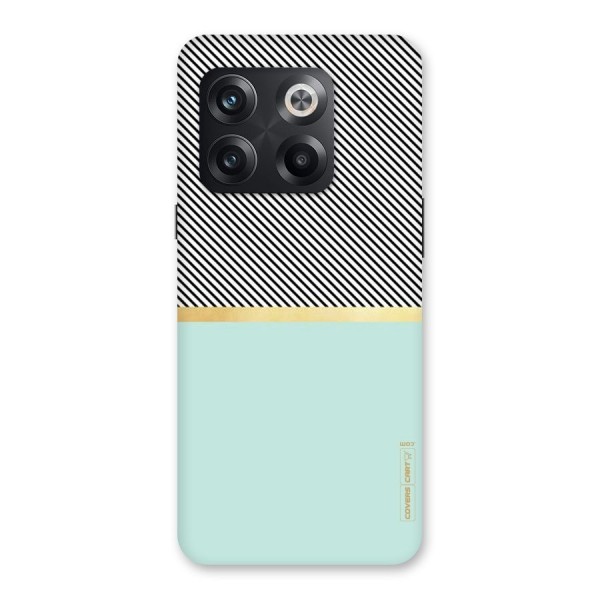 Pastel Green Base Stripes Back Case for OnePlus 10T