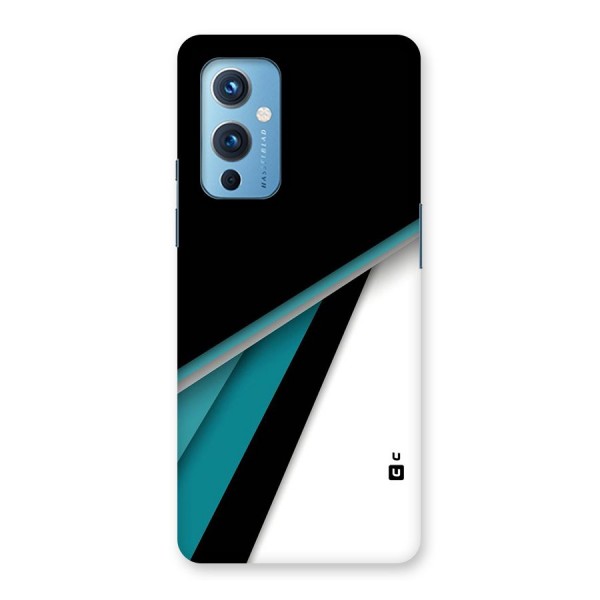 Abstract Lines Of Blue Back Case for OnePlus 9